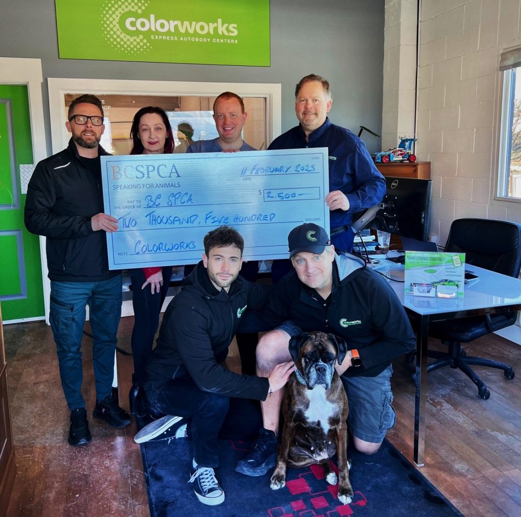 Colorworks Express Autobody Supports BC SPCA