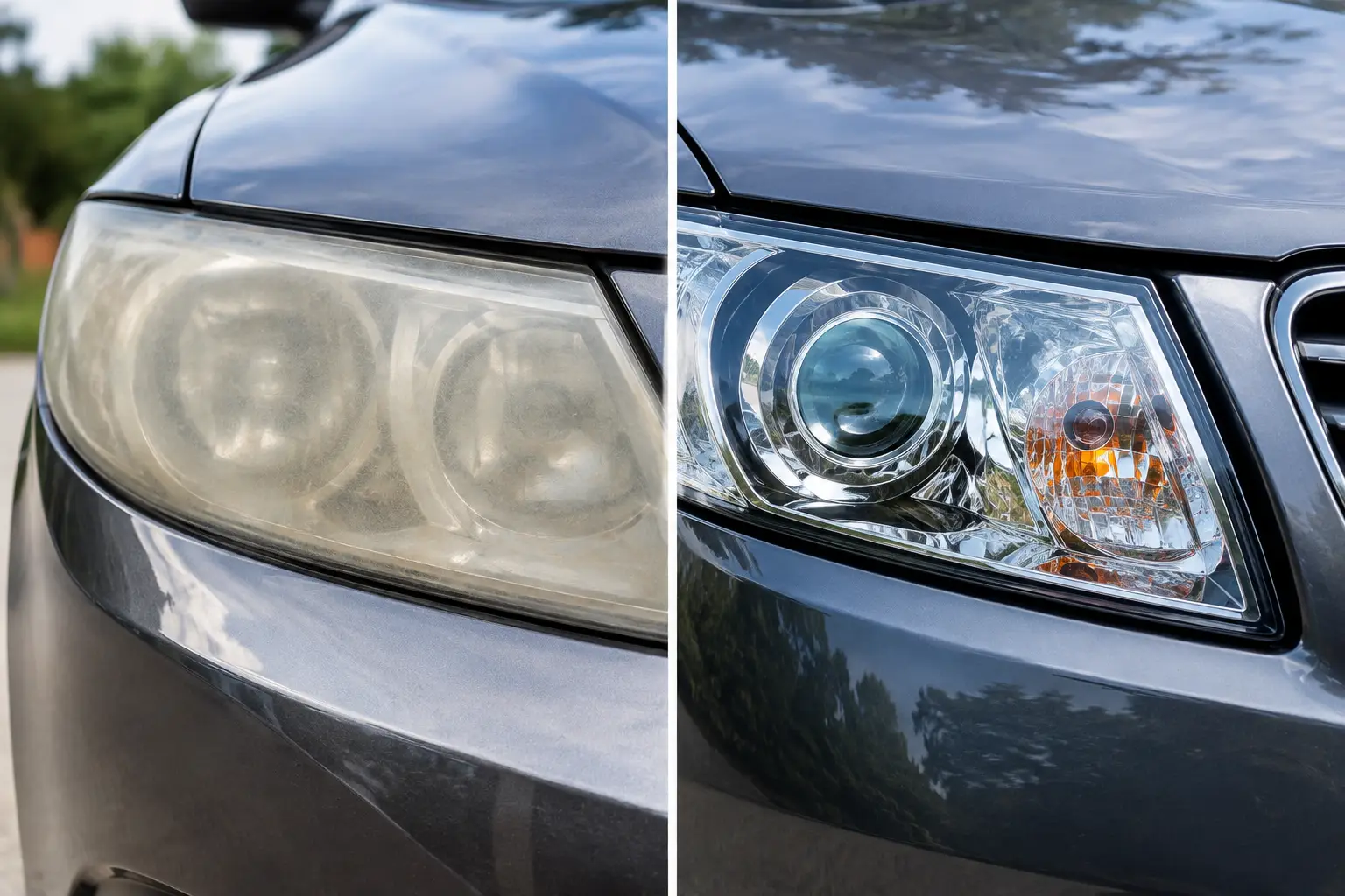 Headlight Restoration Before and After Results