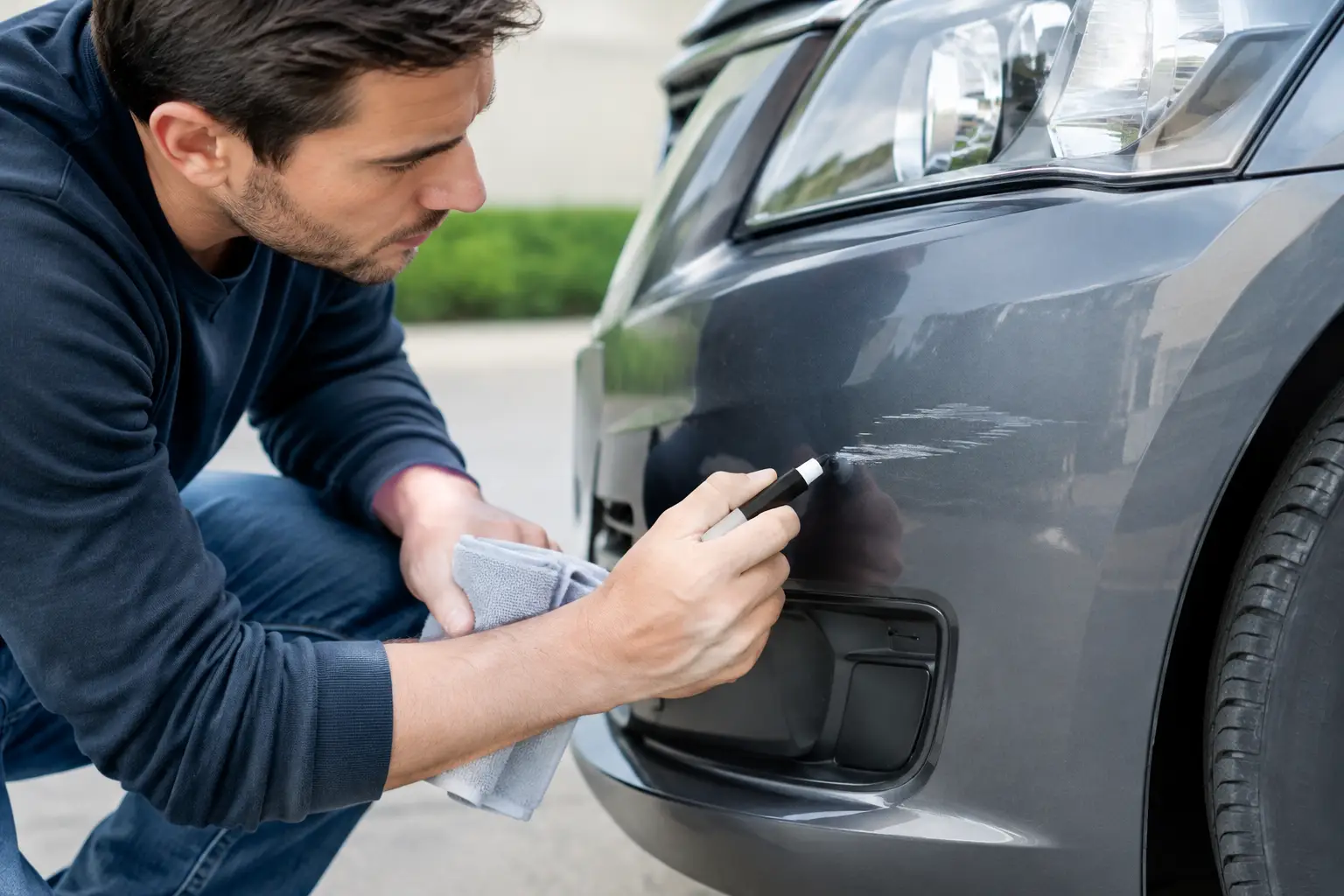 How to Repair Bumper Scratch Without Insurance